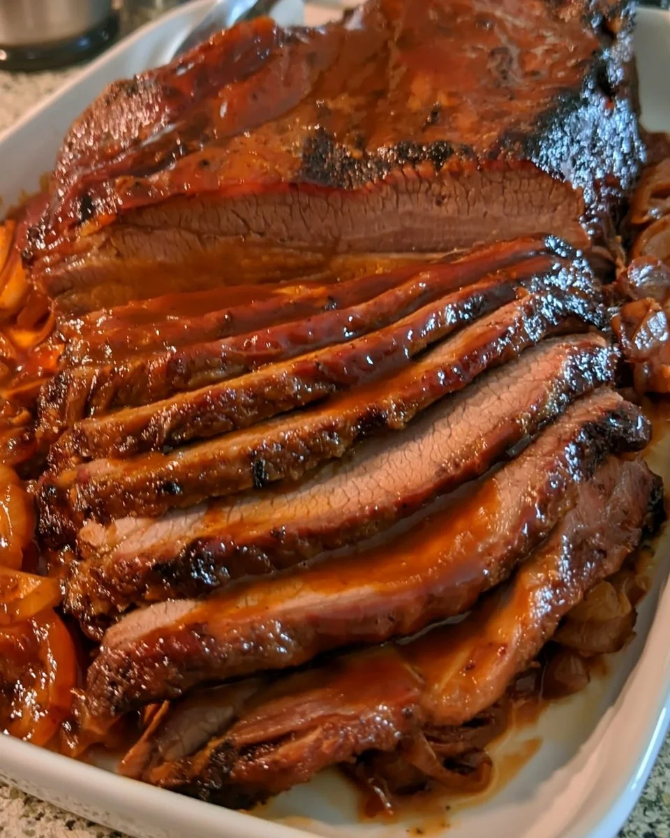 Backofen-gegrilltes BBQ-Brisket