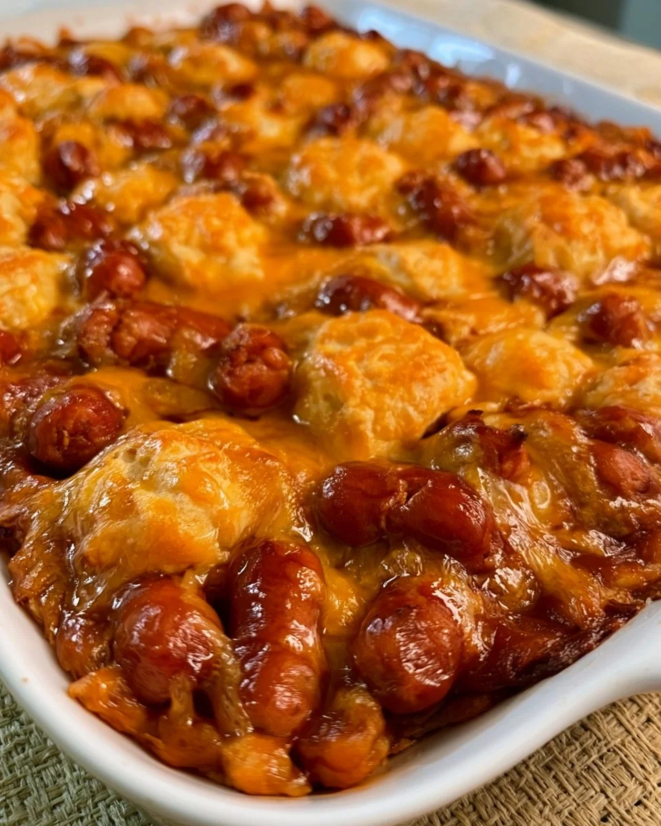 BBQ Kleine Smokies und Keksauflauf