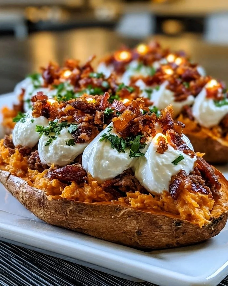 Gefüllte Süßkartoffeln