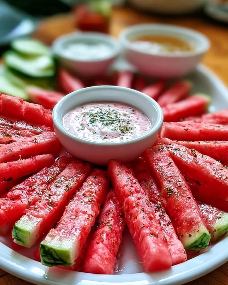Gesunde Wassermelonen-Pommes