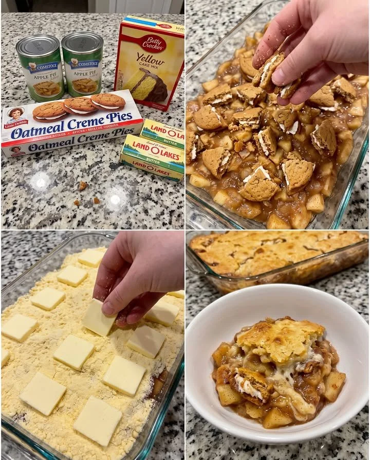 Haferflocken-Creme-Kekse-Dump-Kuchen