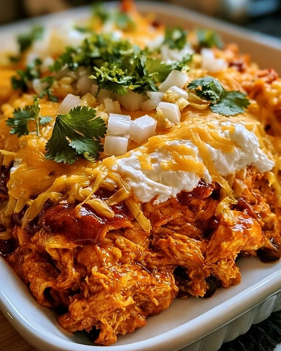 Hähnchen-Enchilada-Auflauf