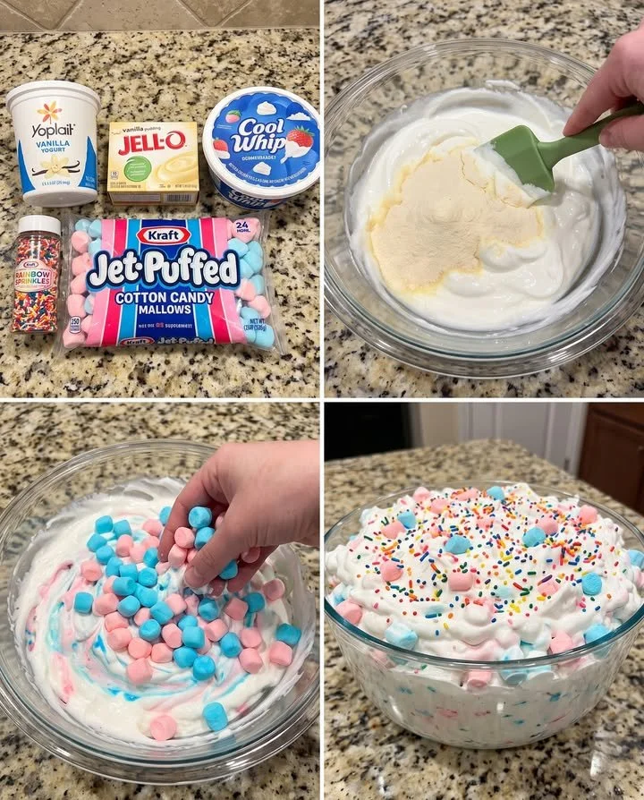 Jet-Puffed Zuckerwatte-Fluff