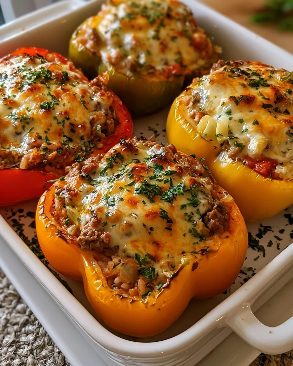 Käsegefüllte Paprika