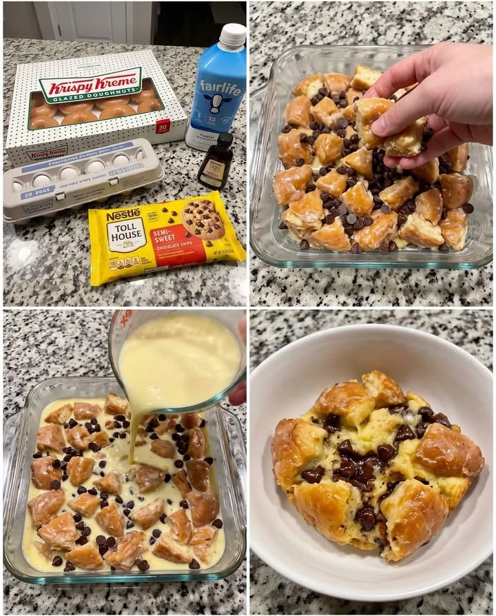 Krispy Kreme Glasierte Donut Brot Pudding