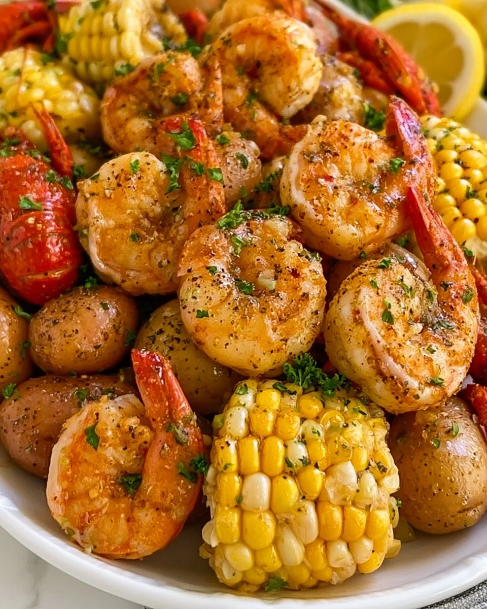 Langsam gekochte Cajun-Cachengarnelen-Küche