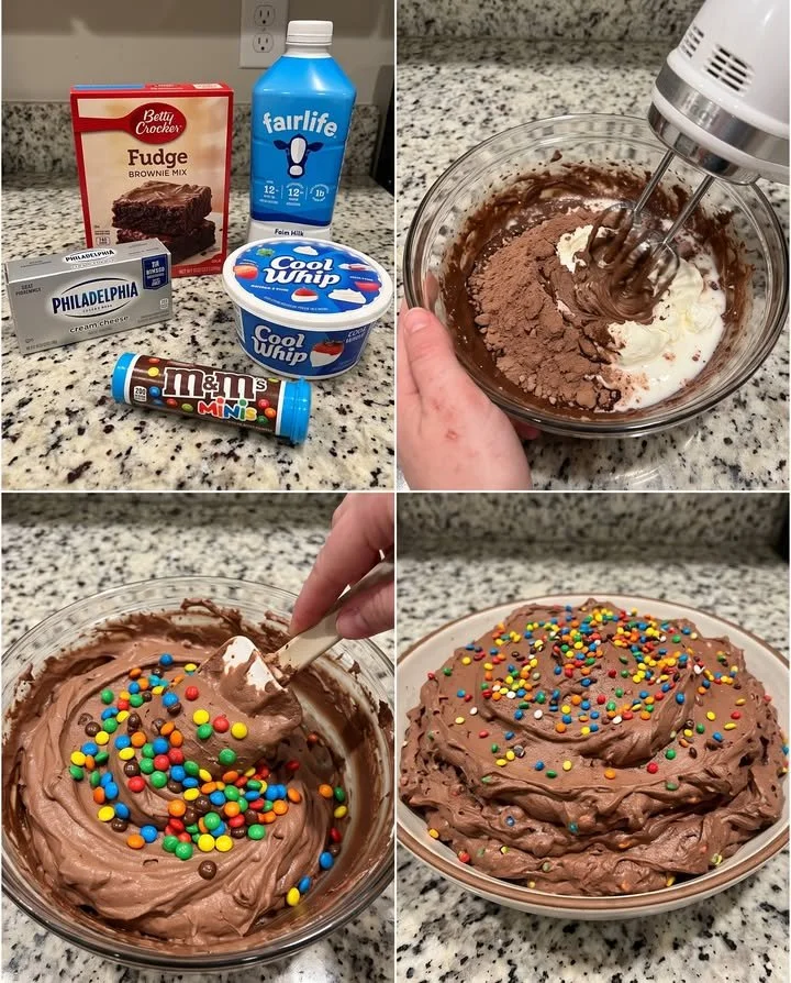 M&amp;M’s Brownie-Teig-Fluff