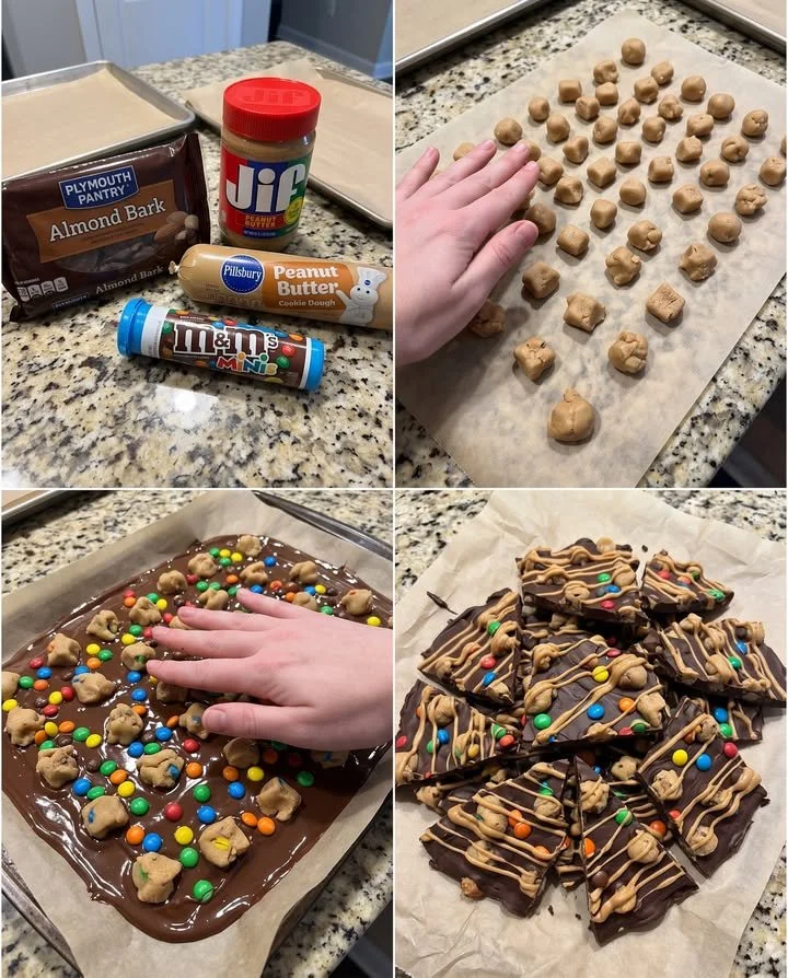 M&M’s Erdnussbutter-Keksteig-Rinde