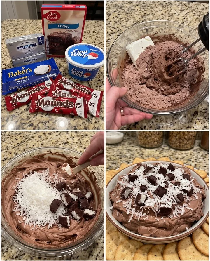 Mounds Brownie-Teig-Dip