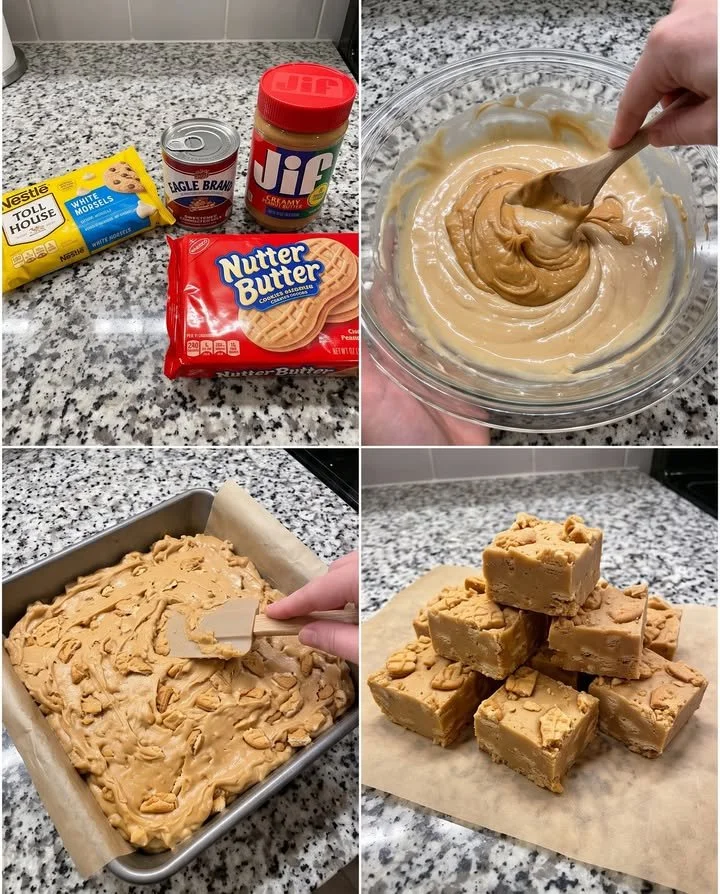 Nutter Butter Erdnussbutter-Fudge