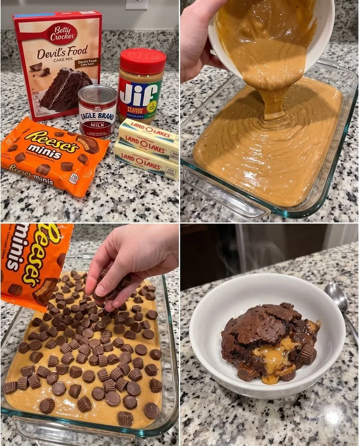 Reese’s Erdnussbutter-Kippkuchen