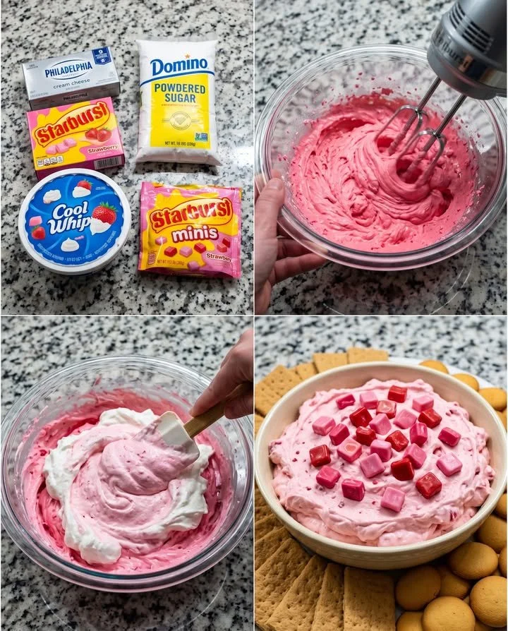 Starburst Erdbeer-Käsekuchen-Dip