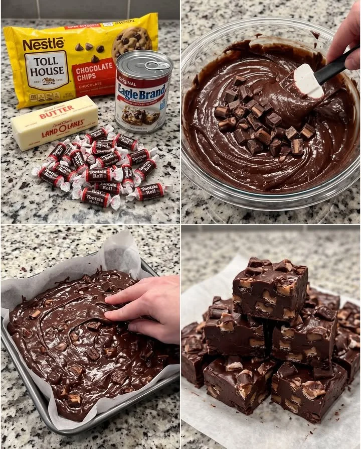 Tootsie Roll Schokoladenfudge