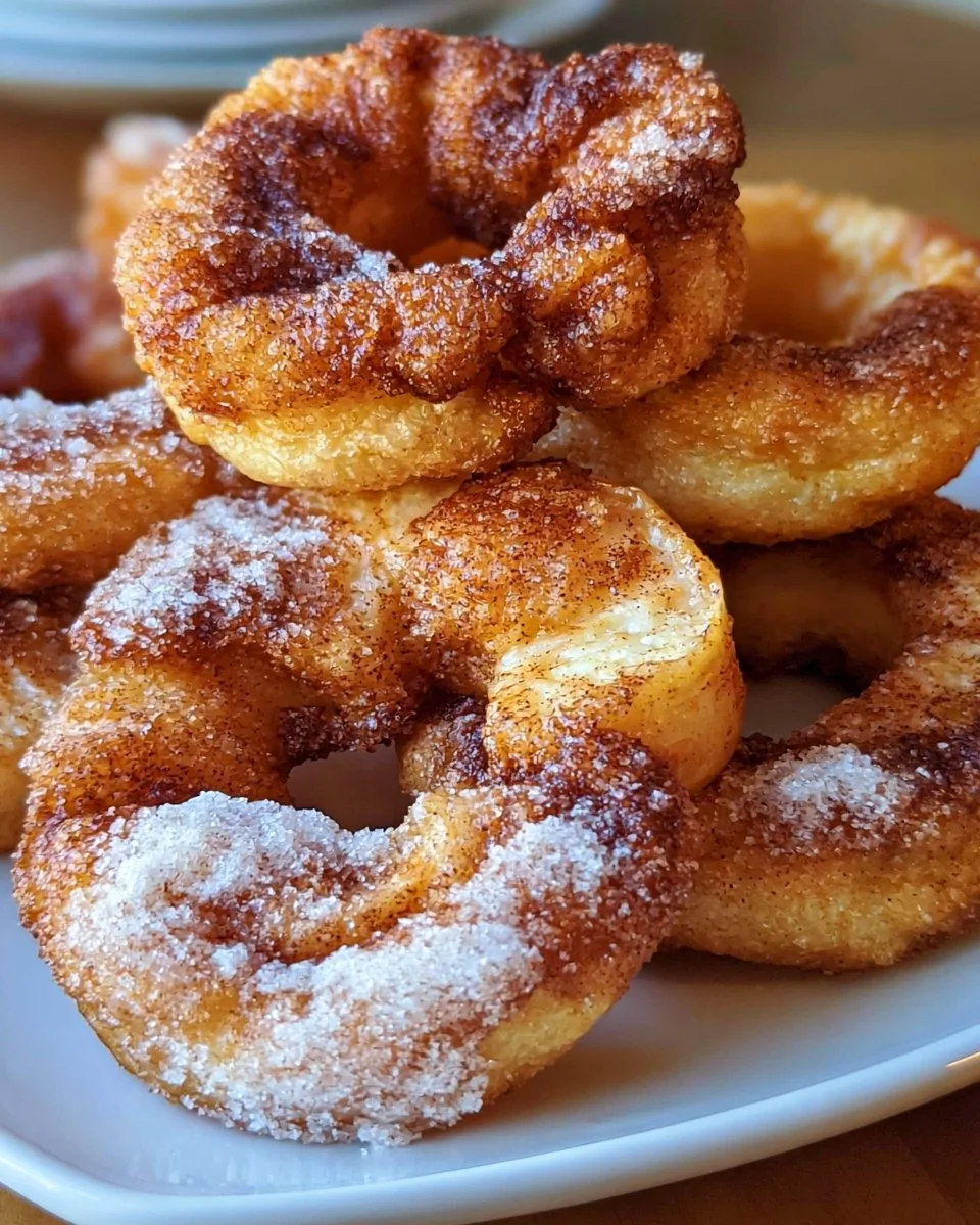 Zimt-Apfelringe aus der Heißluftfritteuse
