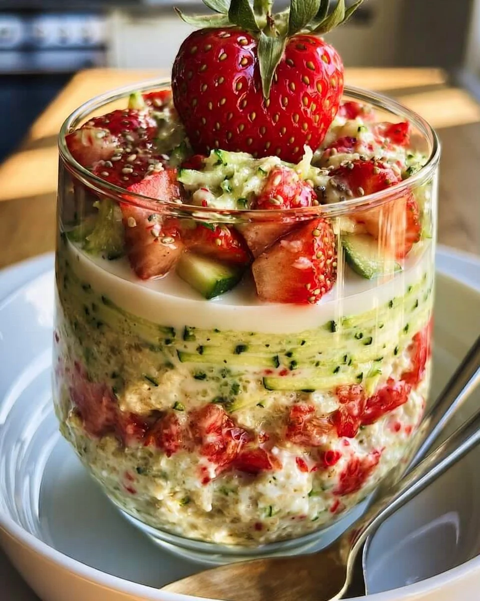 Zucchini-Strawberry-Overnight-Oats