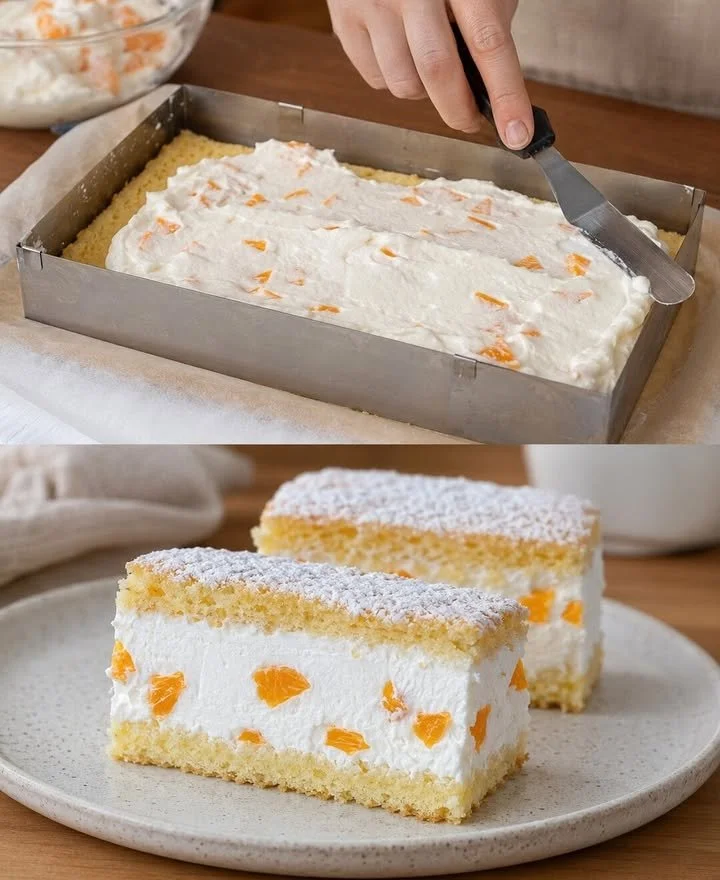 Fruity, creamy and pleasantly light. Perfect for the summer coffee table. 🍊