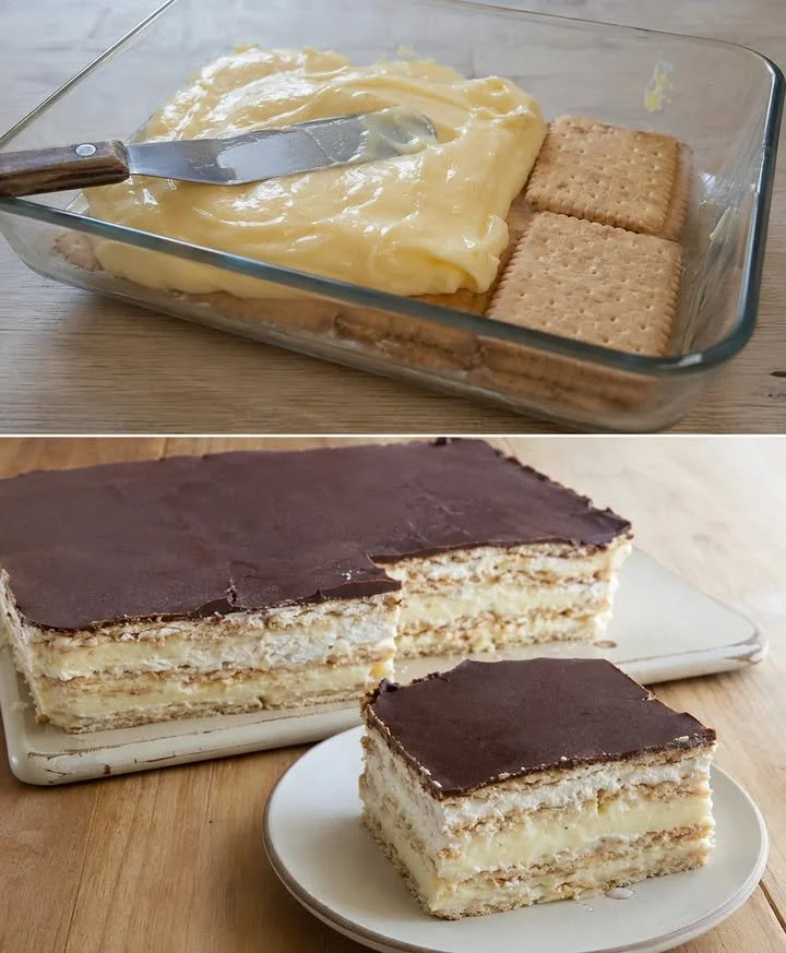 Pudding-Kekskuchen ohne Backen