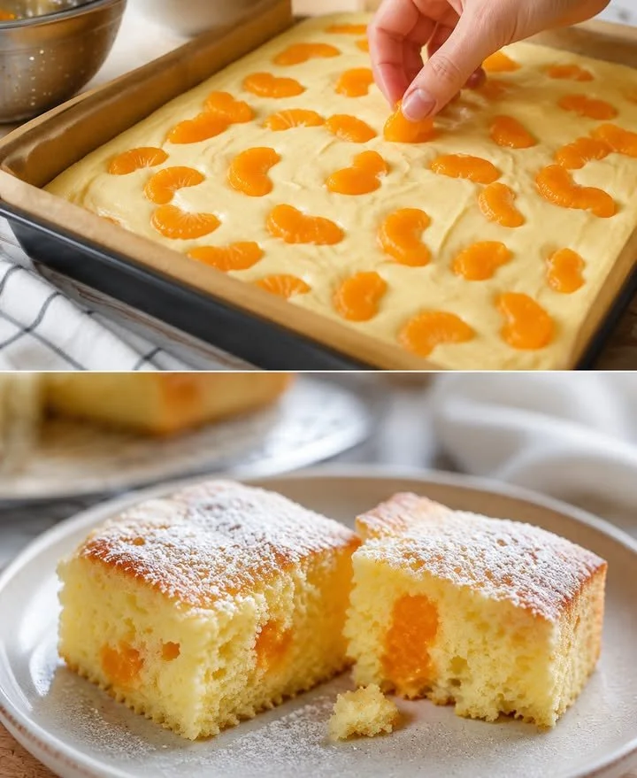 Ruck-Zuck-Buttermilchkuchen mit Mandarinen