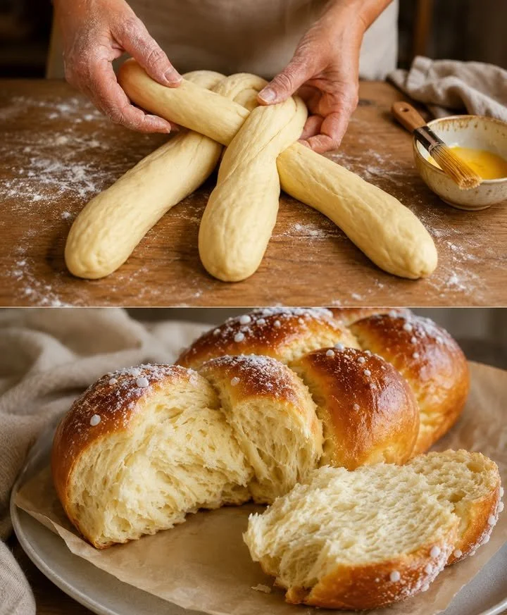 Selbst gemachter Hefezopf
